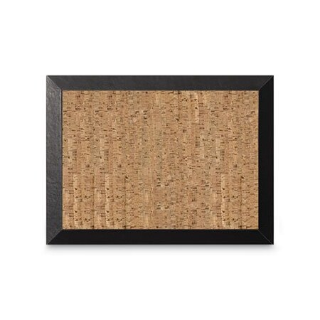 Bi-Silque MasterVisi, Natural Cork Bulletin Board, 24x18, Cork/black SF0422581012